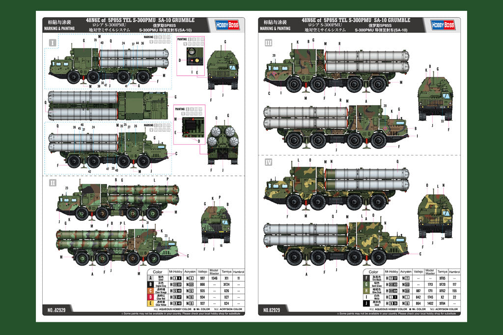 Hobby Boss 1/72 S-300PMU 5P85S Launcher (SA-10 Grumble) model kit 82929, image 4