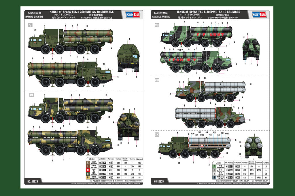 Hobby Boss 1/72 S-300PMU 5P85S Launcher (SA-10 Grumble) model kit 82929, image 5