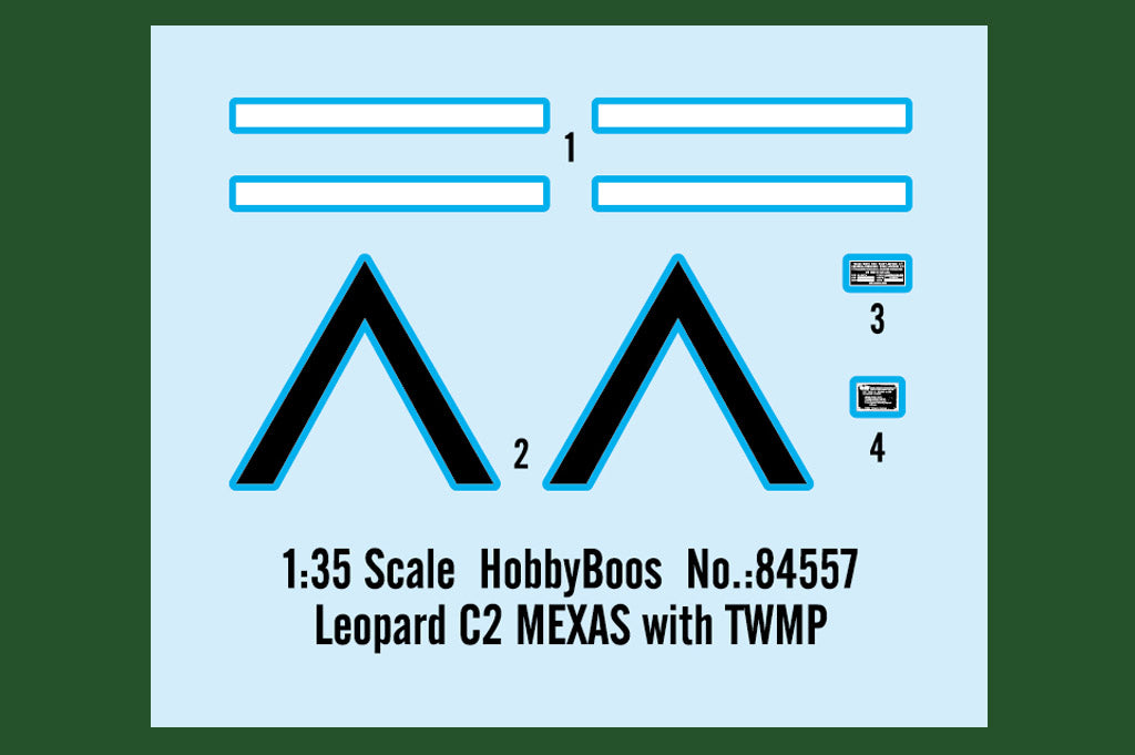 Hobby Boss 1/35 Leopard C2 MEXAS with TWMP model kit 84557, image 3