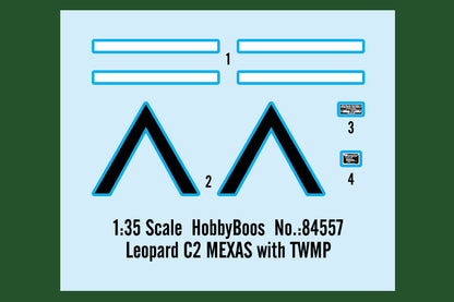 Hobby Boss 1/35 Leopard C2 MEXAS with TWMP model kit 84557, image 3