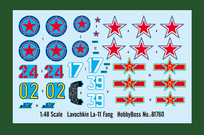 Hobby Boss 1/48 Lavochkin La-11 Fang model kit 81760, image 3