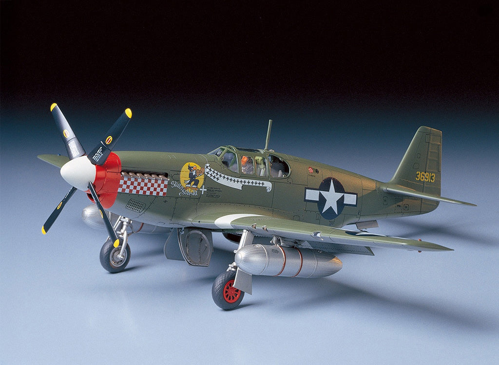 Tamiya 1/48 Aircraft - North American P-51B Mustang - 61042