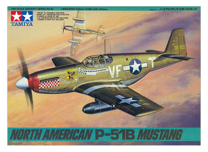 Tamiya 1/48 Aircraft - North American P-51B Mustang - 61042