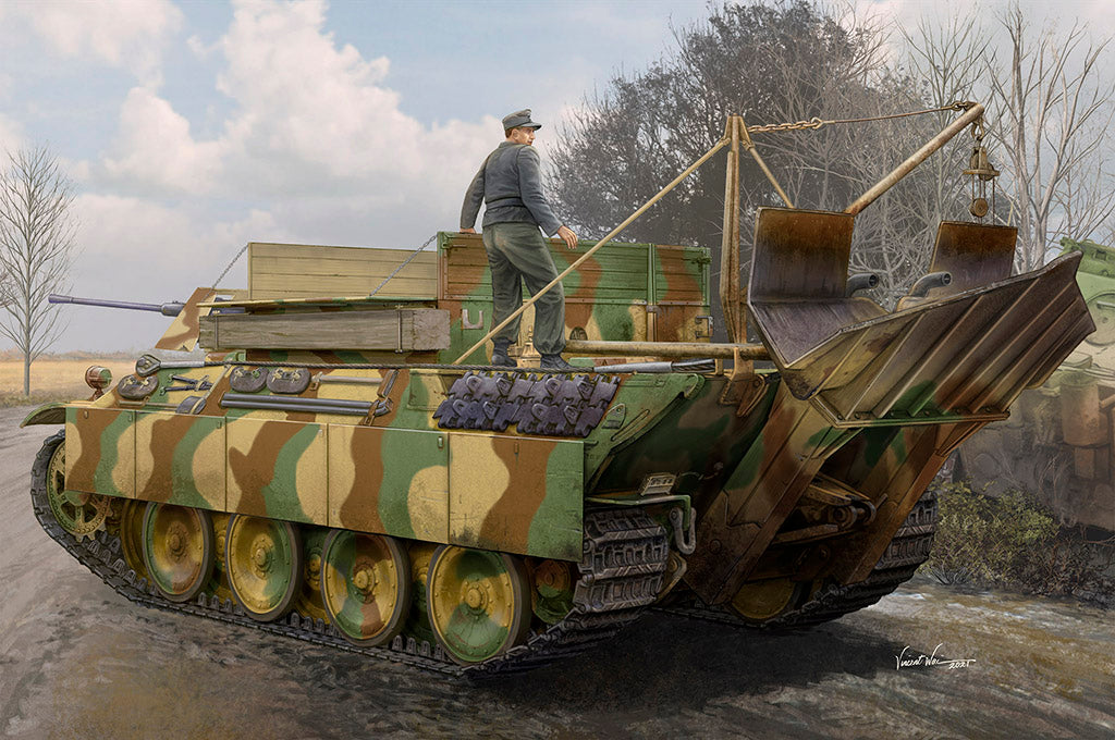 Hobby Boss 1/35 German Sd.Kfz.179 Bergepanther Ausf. G model kit 84553, box art