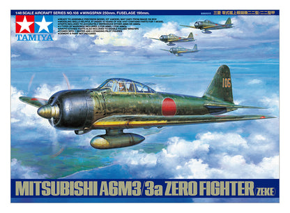 Tamiya 1/48 Aircraft - 1/48 Mitsubishi A6M3/3A Zero (Zeke) - 61108