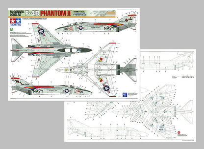 Tamiya 1/48 Aircraft - 1/48 McDonnell Douglas F-4B Phantom II - 61121