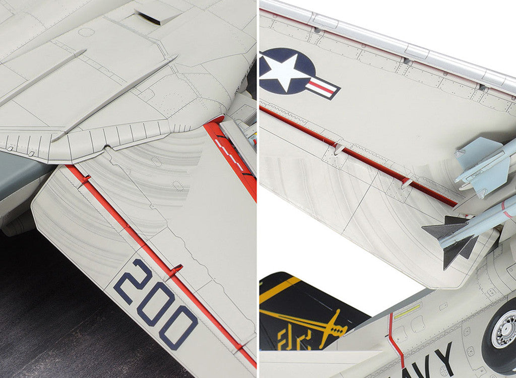 Tamiya 1/48 Aircraft - 1/48 Grumman F-14A Tomcat (Late Model) Carrier Launch Set - 61122