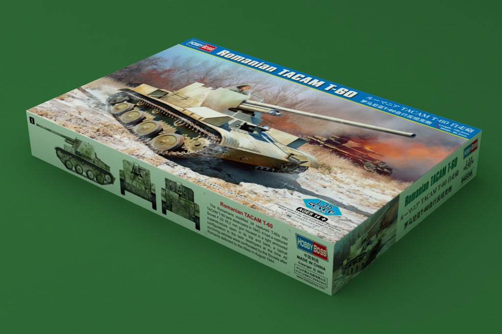 Hobby Boss 1/35 Romanian TACAM T-60 Tank Destroyer model kit 84556, image 2