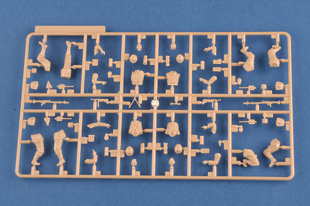 Hobby Boss 1/35 German Infantry The Barrage Wall model kit 84416, image 3