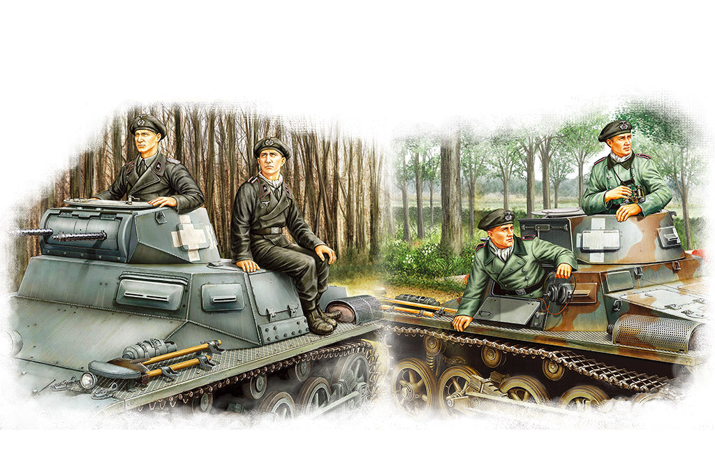 Hobby Boss 1/35 German Panzer Crew Set model kit 84419, box art