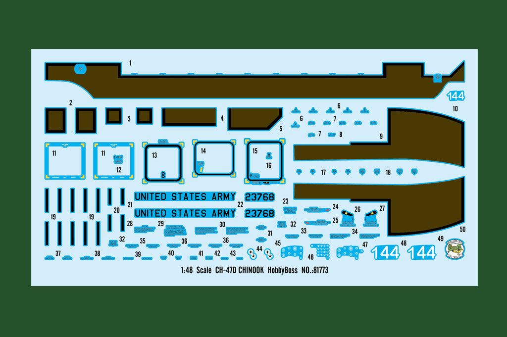 Hobby Boss 1/48 CH-47D Chinook model kit 81773, image 3