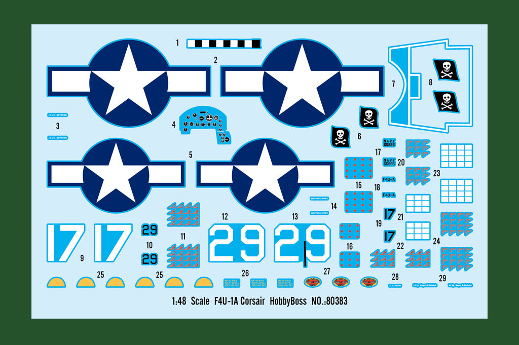 Hobby Boss 1/48 F4U-1A Corsair model kit 80383, image 3