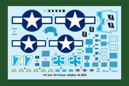 Hobby Boss 1/48 F4U-1A Corsair model kit 80383, image 3
