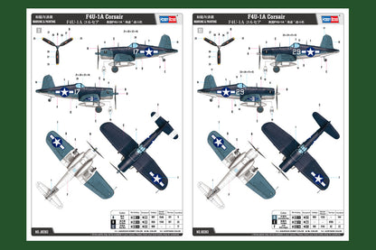 Hobby Boss 1/48 F4U-1A Corsair model kit 80383, image 4
