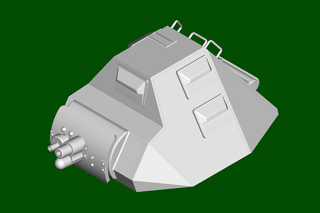 Hobby Boss 1/35 French R35 Tank with FCM Turret model kit 83894, image 6