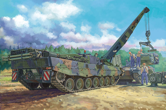 Hobby Boss 1/35 Bergepanzer 3 Büffel Armoured Recovery Vehicle model kit 84565, box art