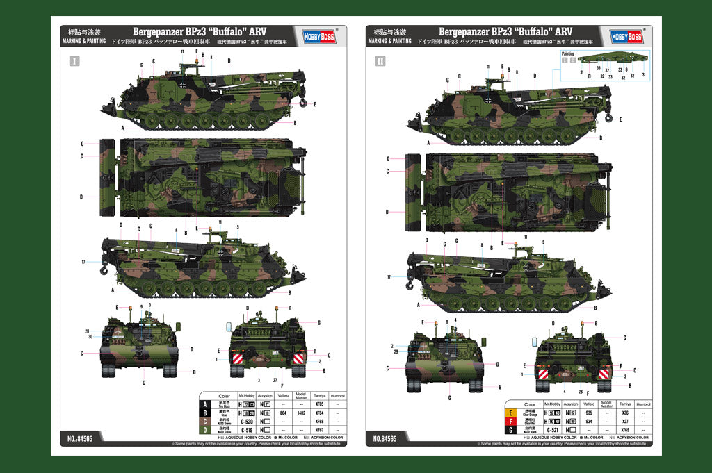 Hobby Boss 1/35 Bergepanzer 3 Büffel Armoured Recovery Vehicle model kit 84565, image 4