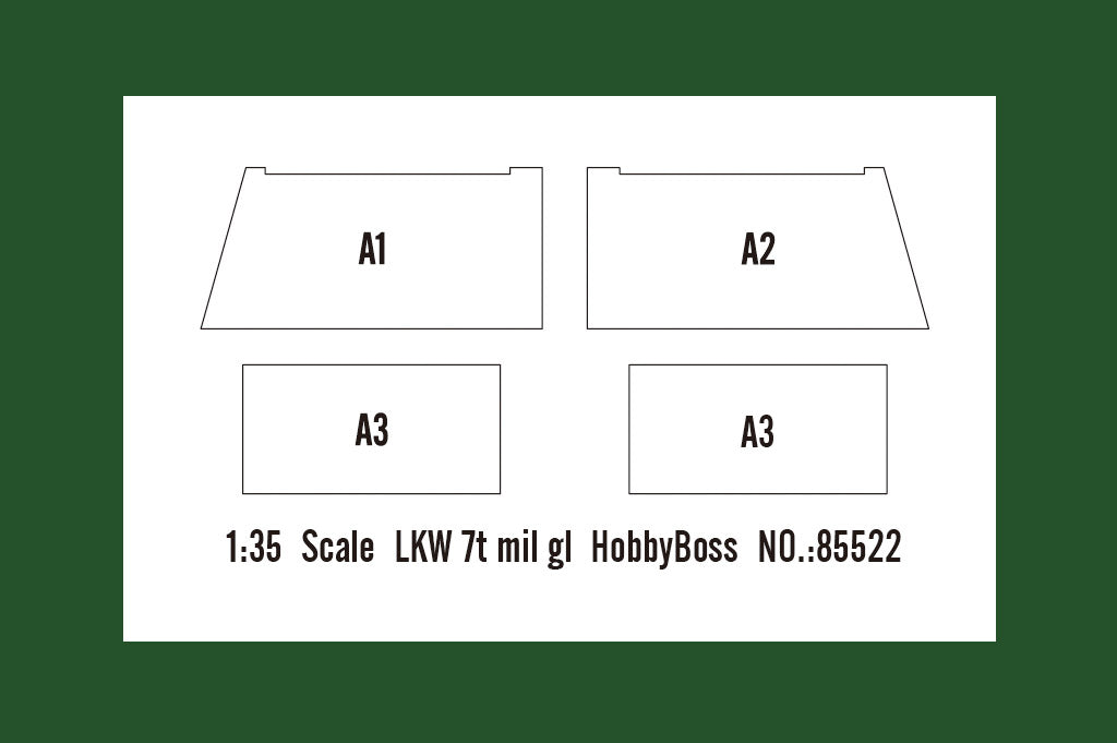 Hobby Boss 1/35 Bundeswehr LKW 7t mil gl Cargo Truck model kit 85522, image 4