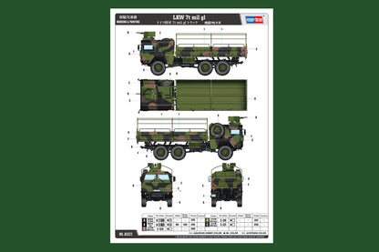 Hobby Boss 1/35 Bundeswehr LKW 7t mil gl Cargo Truck model kit 85522, image 5