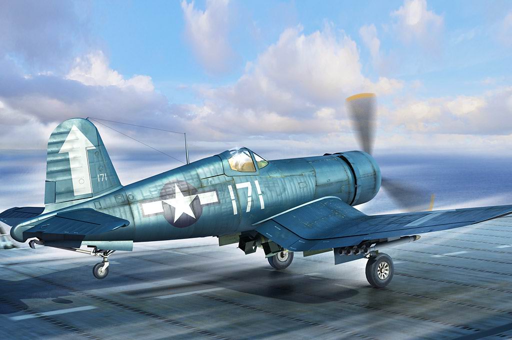 Hobby Boss 1/48 F4U-1D Corsair model kit 80384, box art