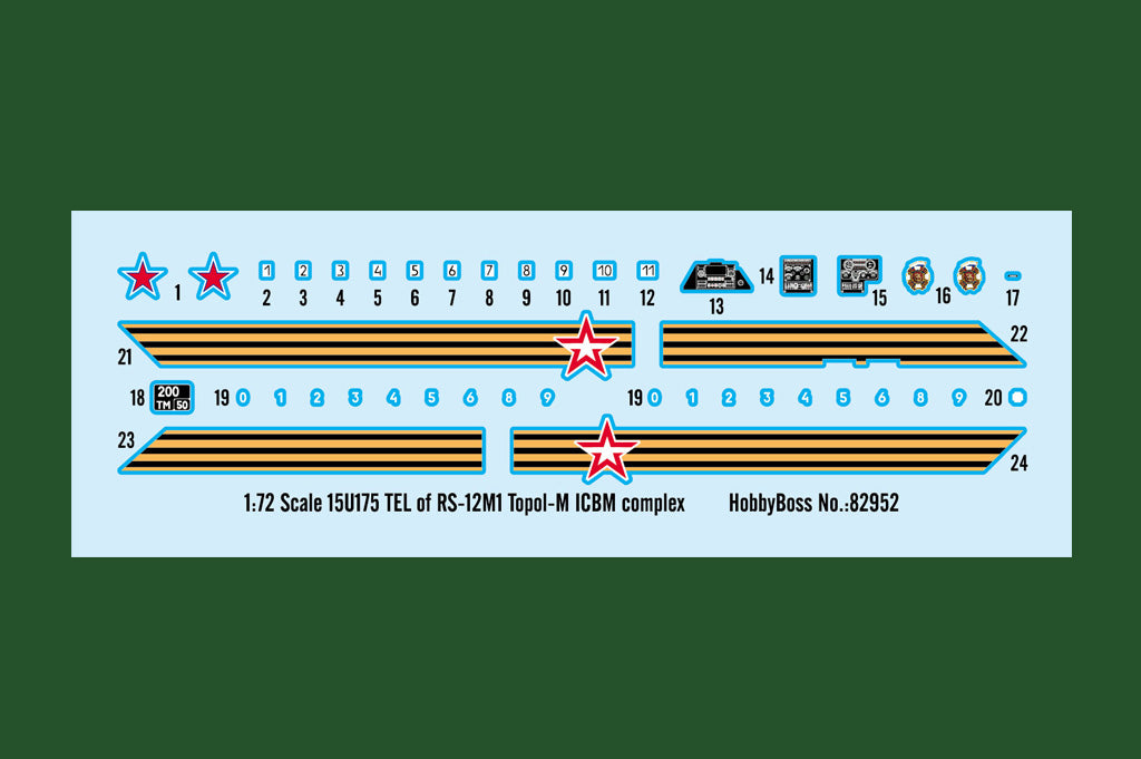 Hobby Boss 1/72 15U175 Launcher for Topol-M ICBM model kit 82952, image 3