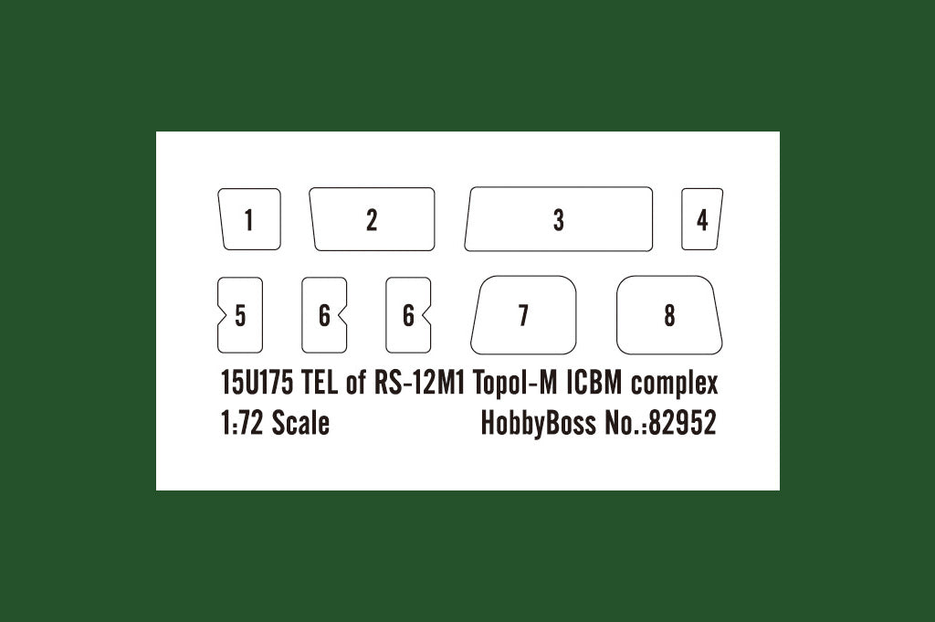 Hobby Boss 1/72 15U175 Launcher for Topol-M ICBM model kit 82952, image 4