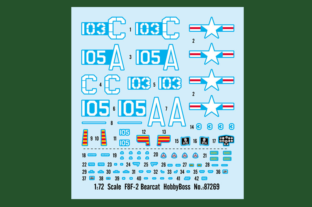 Hobby Boss 1/72 Grumman F8F-2 Bearcat model kit 87269, image 3