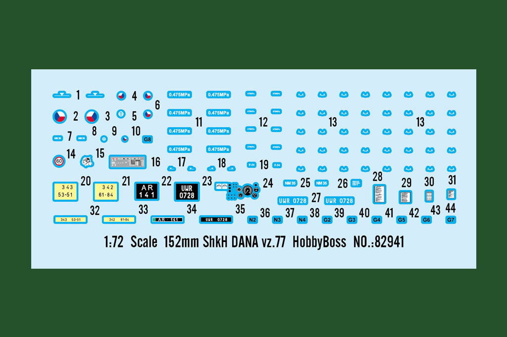 Hobby Boss 1/72 152mm ShKH Dana vz.77 Self Propelled Howitzer model kit 82941, image 3