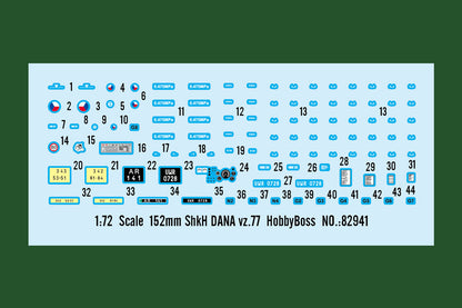 Hobby Boss 1/72 152mm ShKH Dana vz.77 Self Propelled Howitzer model kit 82941, image 3