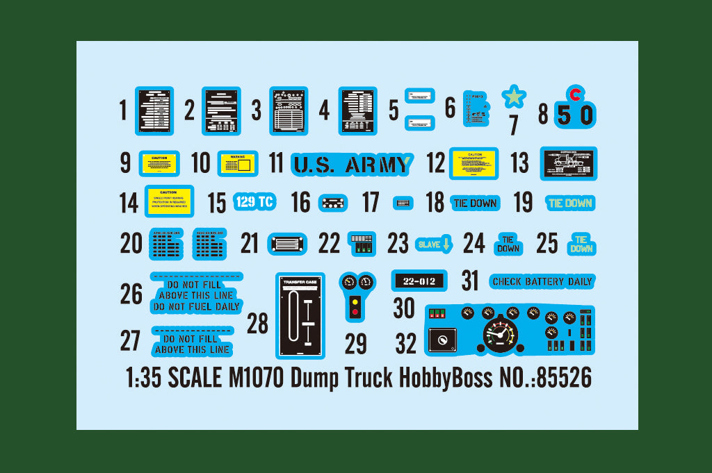 Hobby Boss 1/35 US M1070 Dump Truck model kit 85526, image 3