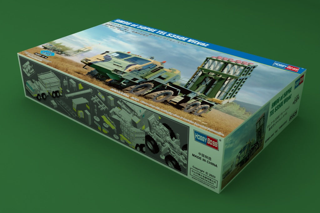 Hobby Boss 1/35 S-350E Vityaz 50P6E Launcher with 9M96 Missiles model kit 85529, image 2