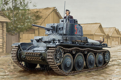 Hobby Boss 1/16 Panzerkampfwagen 38(t) Ausf.E/F model kit 82603, box art