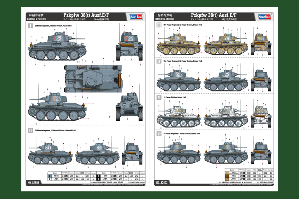 Hobby Boss 1/16 Panzerkampfwagen 38(t) Ausf.E/F model kit 82603, image 4