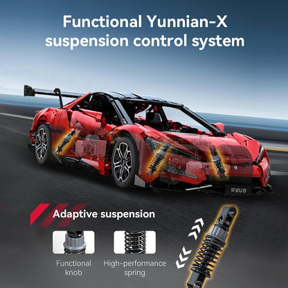 CaDA 1:8 Cars - 1:8 BYD Yangwang U9 Electric Super Coupé - 3671 pcs - C64011W