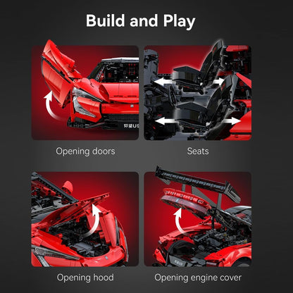 CaDA 1:8 Cars - 1:8 BYD Yangwang U9 Electric Super Coupé - 3671 pcs - C64011W