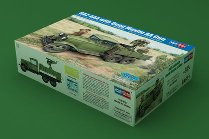 Hobby Boss 1/35 Soviet GAZ-AAA with Quad Maxim AA Gun model kit 84571, image 2