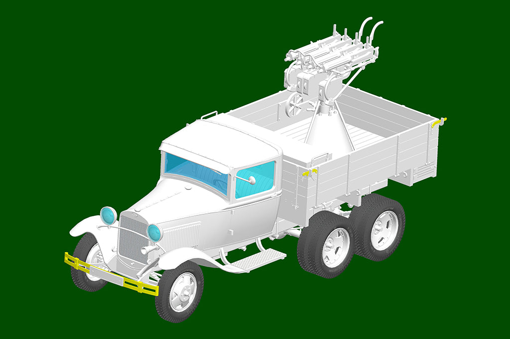 Hobby Boss 1/35 Soviet GAZ-AAA with Quad Maxim AA Gun model kit 84571, image 6