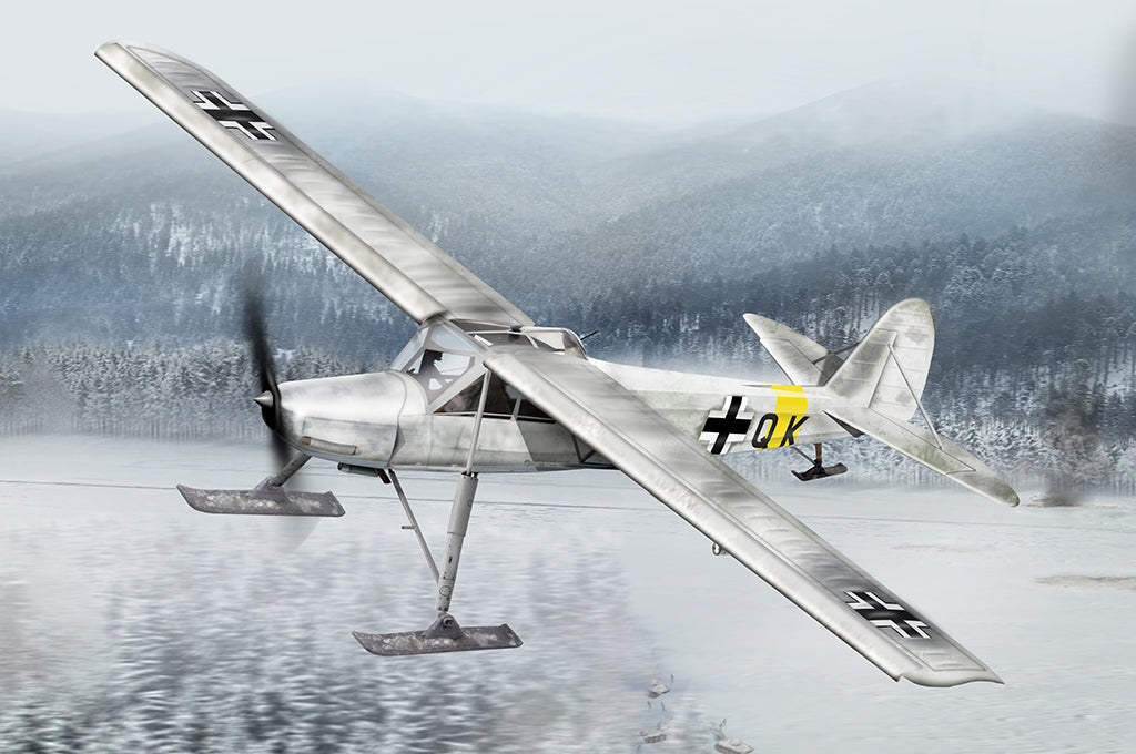 Hobby Boss 1/35 Fieseler Fi 156 C-3 Storch Skiplane model kit 80183, box art