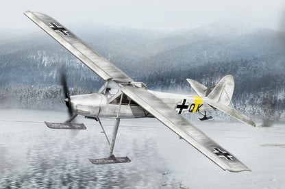 Hobby Boss 1/35 Fieseler Fi 156 C-3 Storch Skiplane model kit 80183, box art