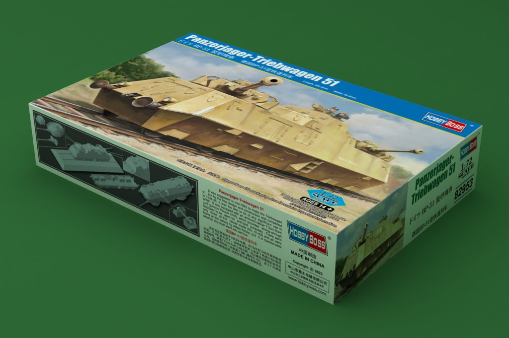 Hobby Boss 1/72 German Panzerjäger Triebwagen 51 model kit 82953, image 2