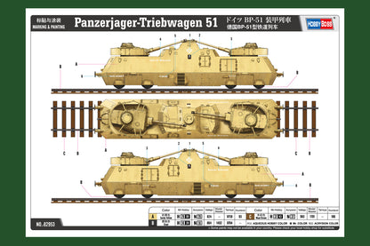 Hobby Boss 1/72 German Panzerjäger Triebwagen 51 model kit 82953, image 4