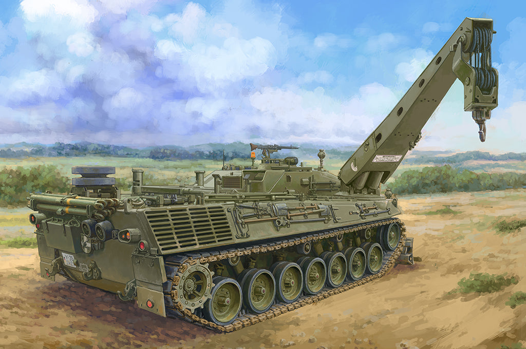 Hobby Boss 1/35 Bergepanzer 2 Armoured Recovery Vehicle model kit 84567, box art