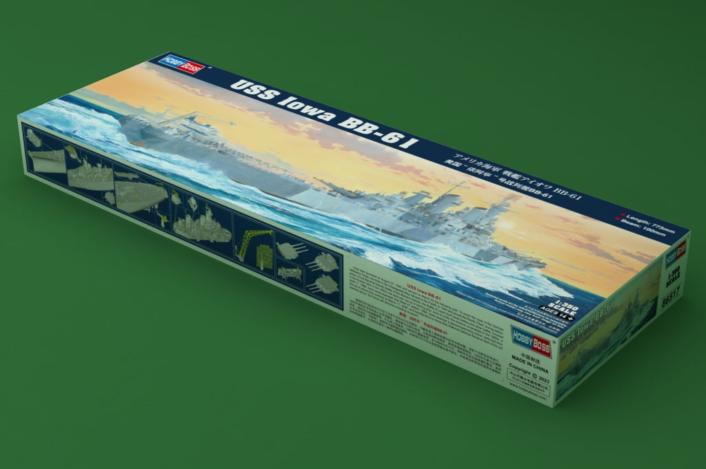 Hobby Boss 1/350 USS Iowa BB-61 Battleship model kit 86517, image 2