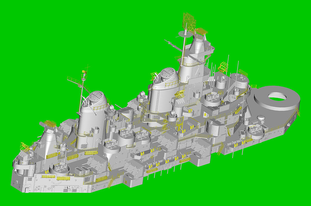 Hobby Boss 1/350 USS Iowa BB-61 Battleship model kit 86517, image 7