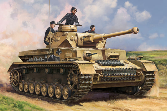 Hobby Boss 1/48 German Panzer IV Ausf.F2 Medium Tank model kit 84840, box art