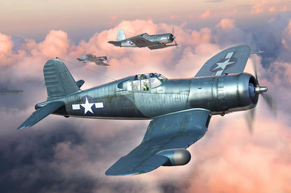 Hobby Boss 1/48 F4U-1A/2 Corsair 2 in 1 model kit 81788, box art