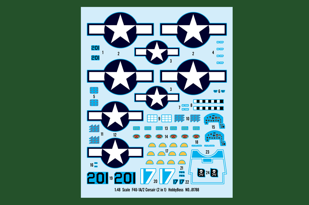 Hobby Boss 1/48 F4U-1A/2 Corsair 2 in 1 model kit 81788, image 3