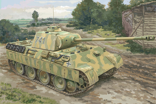 Hobby Boss 1/48 German Panther Ausf.A Sd.Kfz.171 model kit 84830, box art