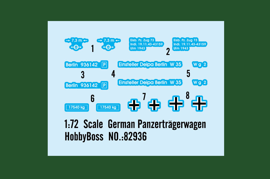 Hobby Boss 1/72 German Panzerträgerwagen model kit 82936, image 3