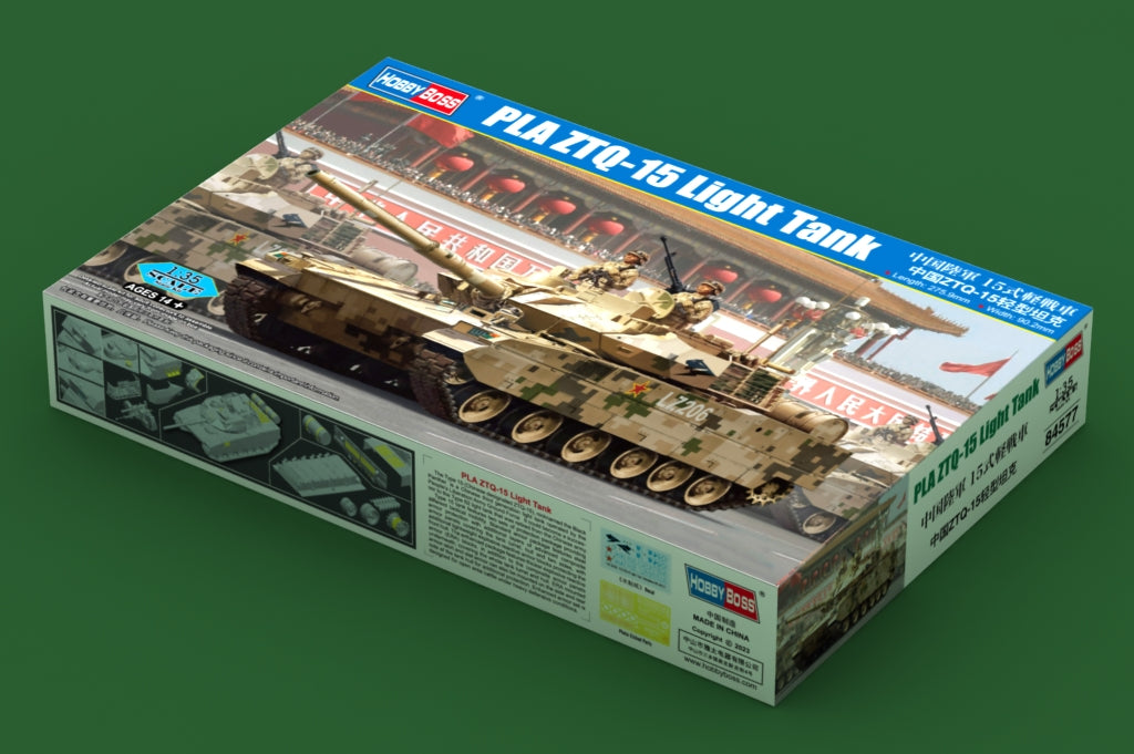 Hobby Boss 1/35 PLA ZTQ-15 Light Tank model kit 84577, image 2